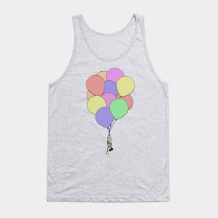 Pastel balloon ride Tank Top